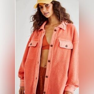 Free People womens ruby jacket scarlet ibis oversized size medium NWT
